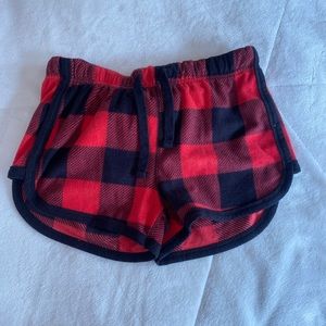 Buffalo Plaid Polyfleece Sleep Shorts